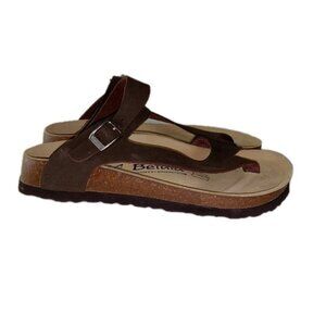 Birkenstock BETULA Women’s Strappy Sandals Brown Flip Flop Size 6